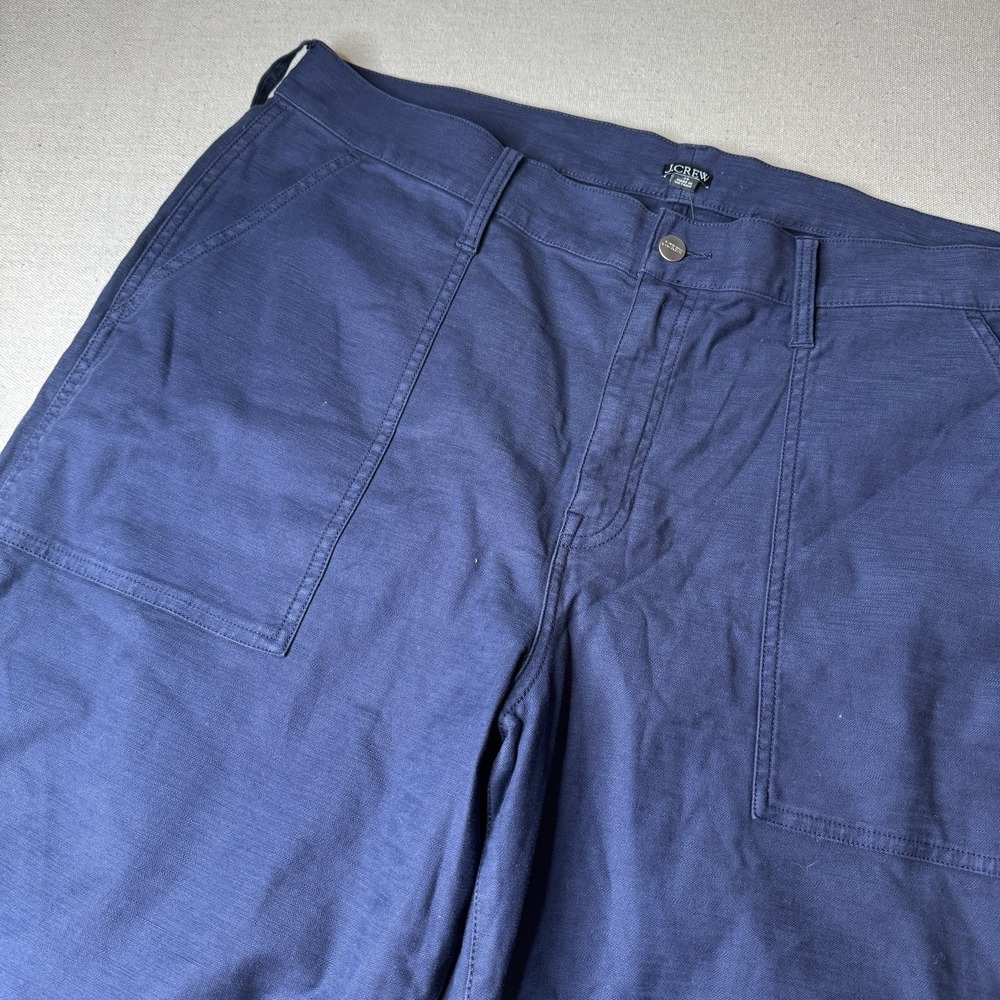 J. Crew Women's‎ Camp Pocket Wide Leg Flat Front Pant Stretch Size 35 NWT